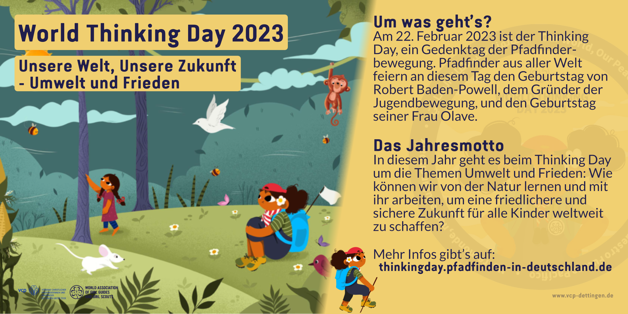 „Unsere Welt, unsere Zukunft – Umwelt und Frieden“ – Thinking Day 2023