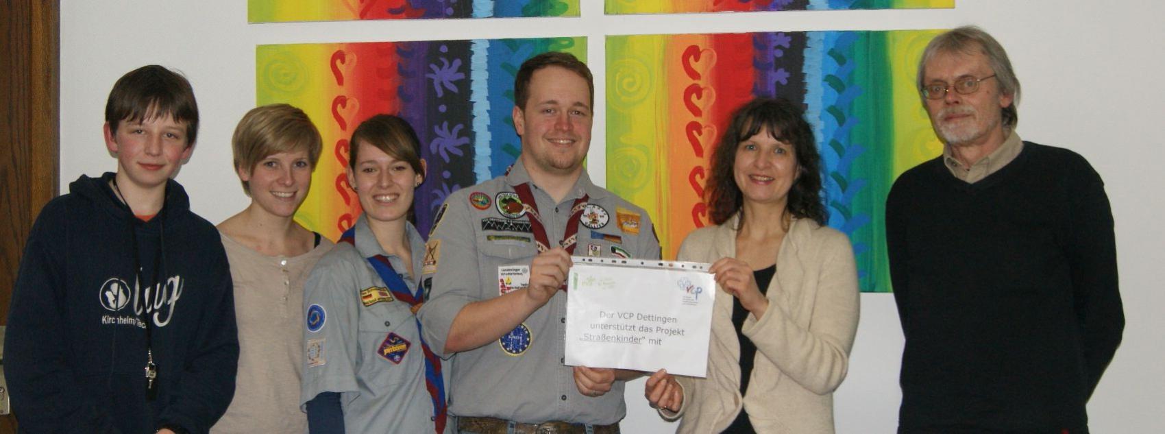 Der VCP Dettingen unter Teck unterstützt die Arbeit der eva Stuttgart